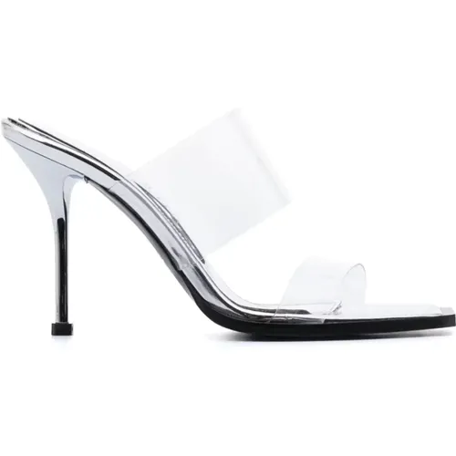 Transparent Leather High Heel Sandals , female, Sizes: 5 UK, 7 UK, 5 1/2 UK - alexander mcqueen - Modalova