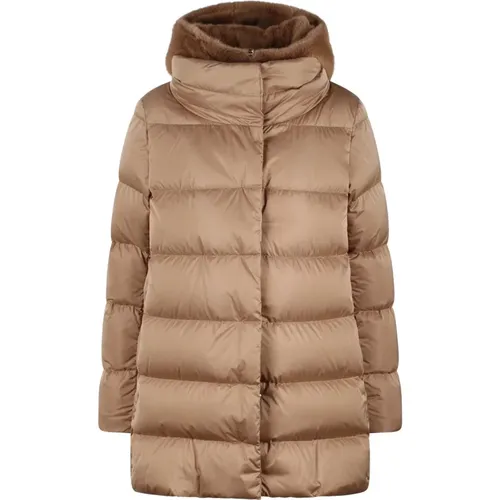 Eco-Fur Doppel-Front Daunenjacke - Herno - Modalova