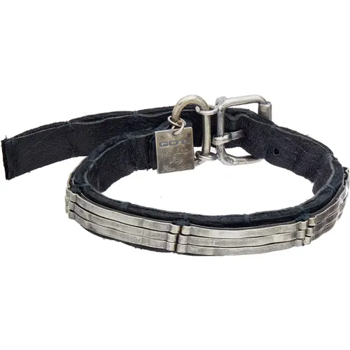 Leder und Silber Armband Goti - Goti - Modalova