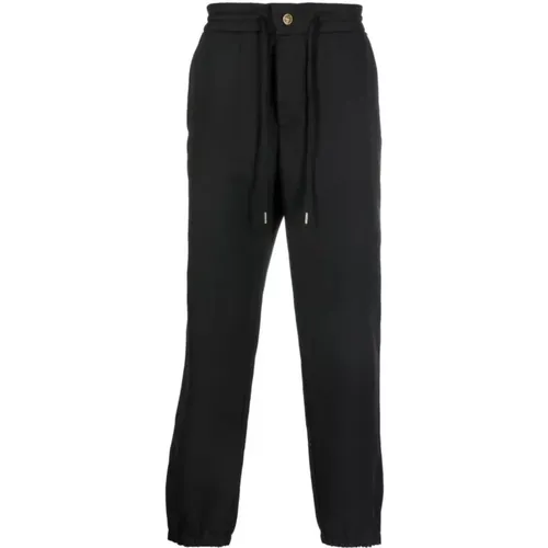 Men`s Nero Joggers - Size 48 , male, Sizes: M - Versace Jeans Couture - Modalova