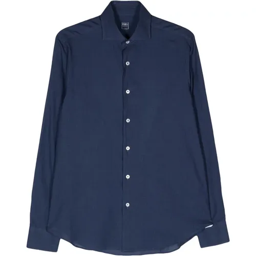 Italian Cotton Shirt , male, Sizes: XL, 4XL, 3XL - Fedeli - Modalova