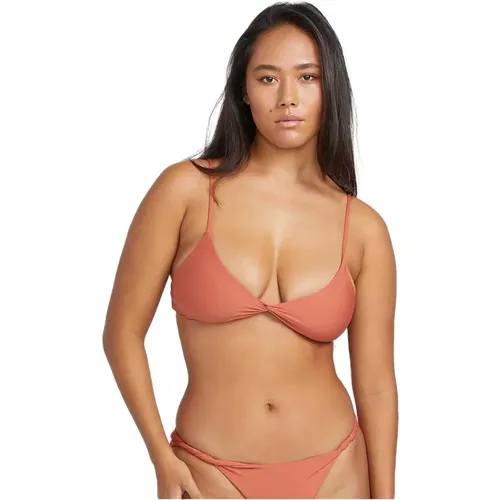 Einfacher Nahtloser Bikini-Oberteil , Damen, Größe: L - Volcom - Modalova