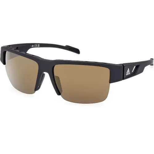 Matte /Brown Sunglasses Sp0070 , unisex, Sizes: 68 MM - Adidas - Modalova