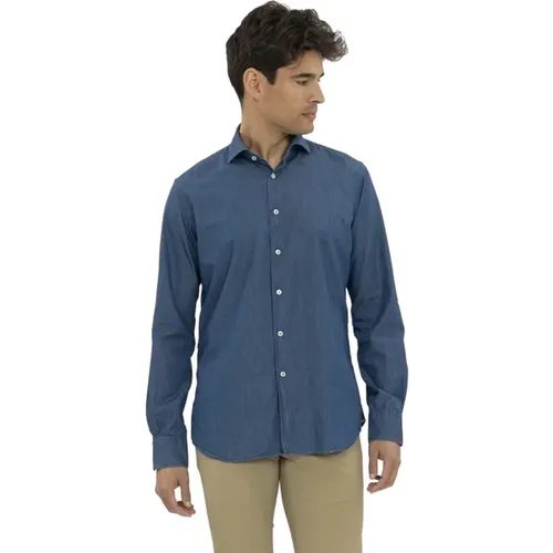 Denim Shirts , male, Sizes: 2XL, 3XL - Xacus - Modalova