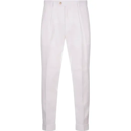 Linen Relaxed Fit Trousers , male, Sizes: 2XL, L, XL, M - Hugo Boss - Modalova