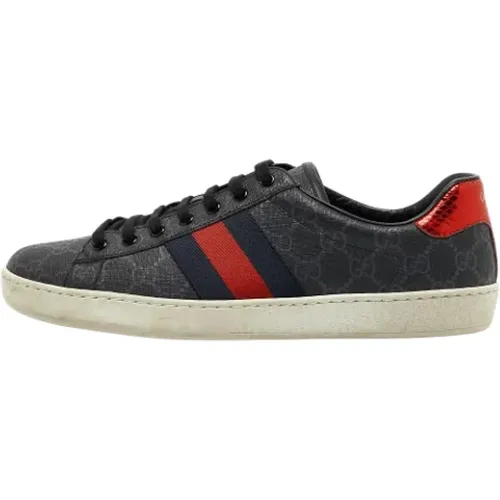 Pre-owned Coated canvas sneakers , female, Sizes: 9 1/2 UK - Gucci Vintage - Modalova