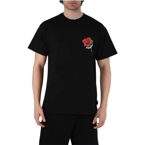 Grasp T-shirt with Front and Back Print , male, Sizes: S, L, M - Propaganda - Modalova