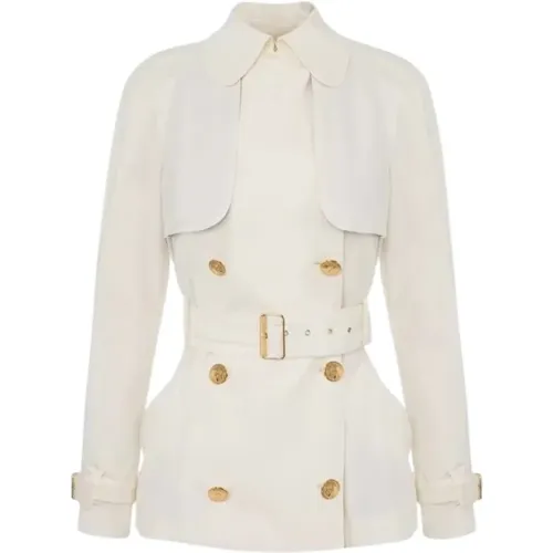 Belted Winter Coat , female, Sizes: L, M, S - Elisabetta Franchi - Modalova