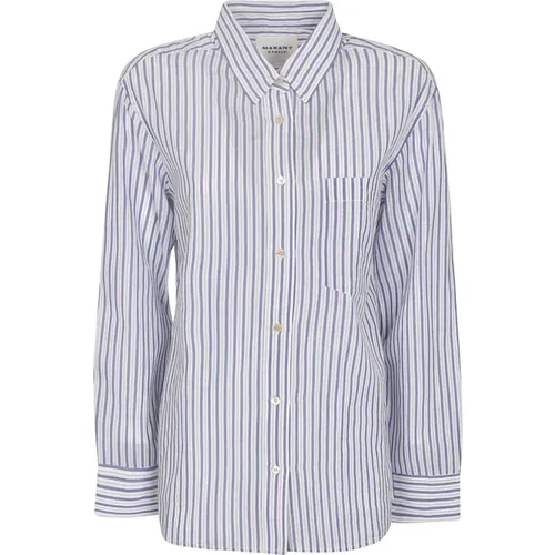 White Stripe Cotton Shirt , female, Sizes: 2XS, S, M - Isabel Marant Étoile - Modalova