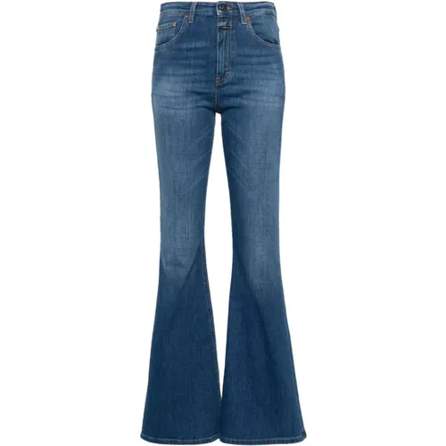Blaue Flared Jeans , Damen, Größe: W29 - closed - Modalova