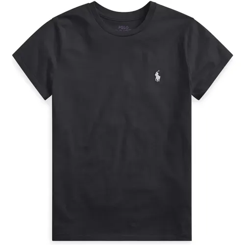 Cotton T-shirt with Embroidered Pony , female, Sizes: M - Ralph Lauren - Modalova