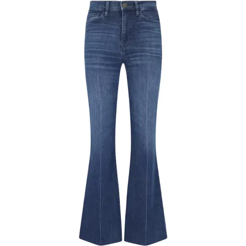 Easy Flare Raw Fray Jeans , Damen, Größe: W28 - Frame - Modalova