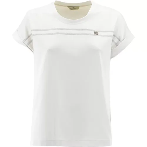 Womens Clothing T-Shirts Polos /silver , female, Sizes: S - Panicale - Modalova