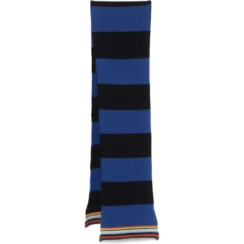 Striped Lambswool Scarf , male, Sizes: ONE SIZE - Paul Smith - Modalova