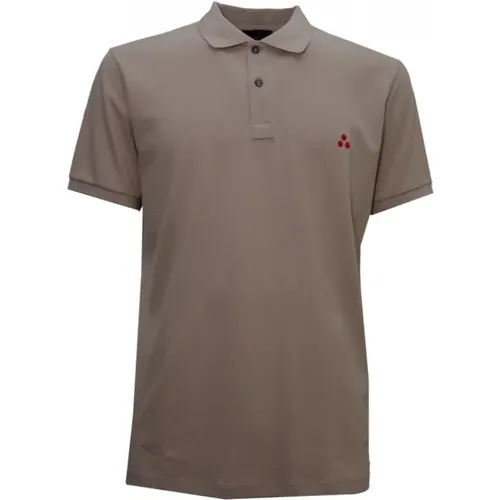 Beiges Baumwoll-Polo-Shirt Zeno 01 , Herren, Größe: S - Peuterey - Modalova