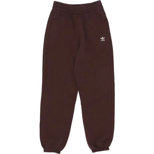 Fleece Tracksuit Pants Shadow /White , male, Sizes: L, XS, S - Adidas - Modalova