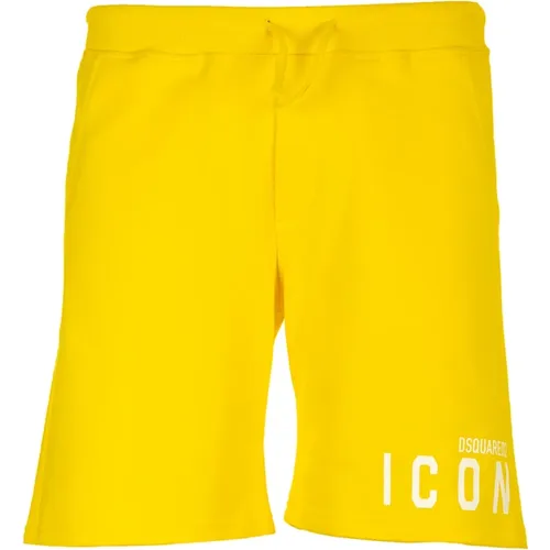Gelbe Shorts für Herren Dsquared2 - Dsquared2 - Modalova