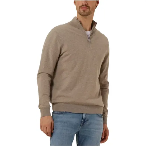 Half Zip Pullover Sweater , Herren, Größe: M - Profuomo - Modalova