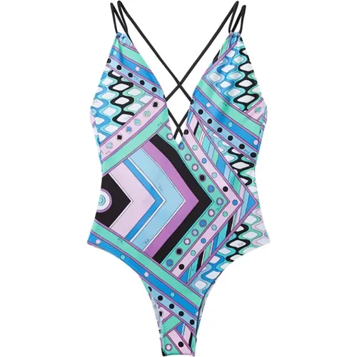Lycra Swimsuit Sea Clothing , female, Sizes: M - EMILIO PUCCI - Modalova