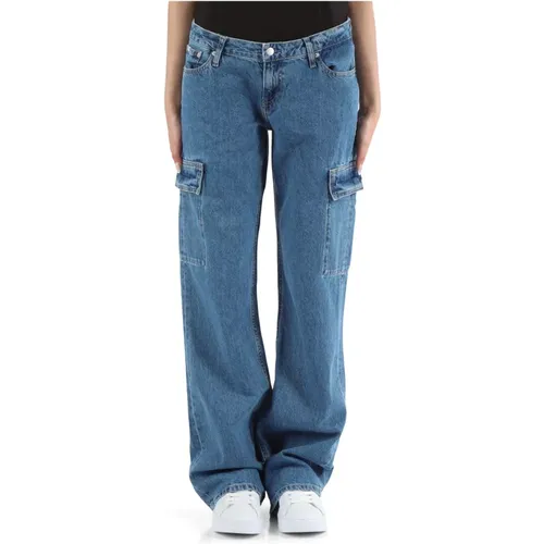 Baggy Extreme Low Rise Jeans , Damen, Größe: W28 - Calvin Klein Jeans - Modalova