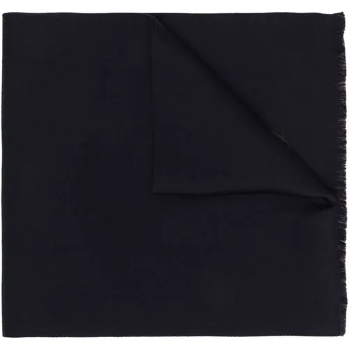 Embroidered Wool Scarf , male, Sizes: ONE SIZE - PAUL & SHARK - Modalova