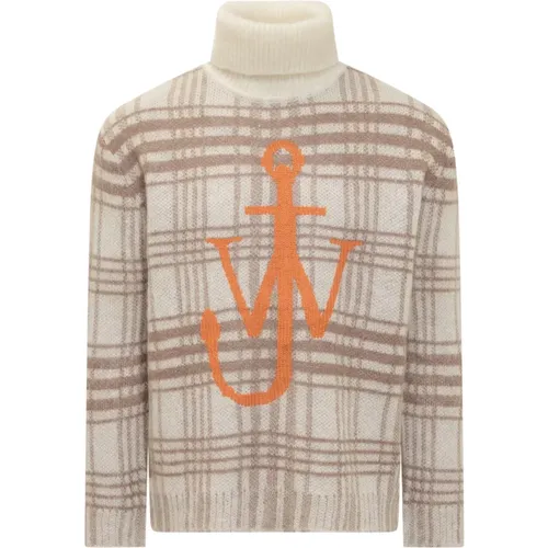 Tartan Check Crewneck Sweater - JW Anderson - Modalova