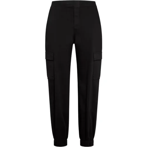 Schwarze Stretch-Baumwollhose , Damen, Größe: M - DEHA - Modalova