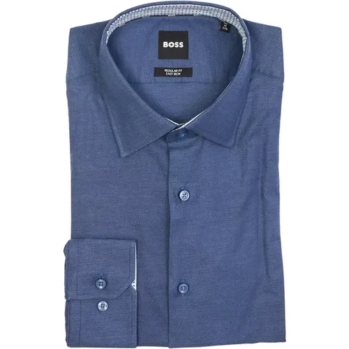 Blaues Oxford-Hemd für Herren , Herren, Größe: 3XL - Hugo Boss - Modalova