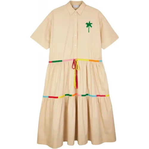 Exuma Cays Long Cotton Shirt Dress , female, Sizes: M - Mira Mikati - Modalova