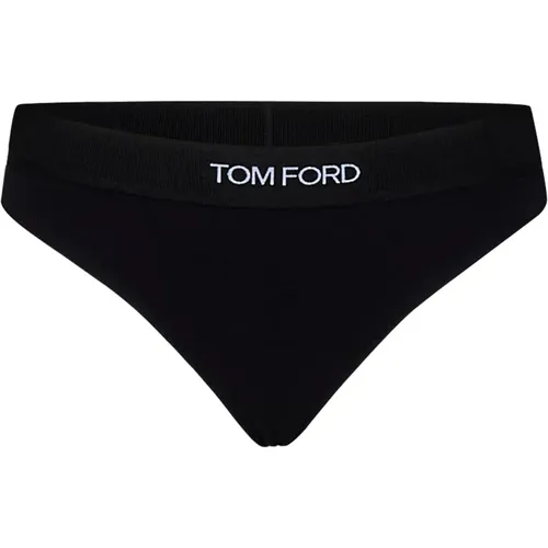 Schwarzer String Unterwäsche mit Logo , Damen, Größe: S - Tom Ford - Modalova