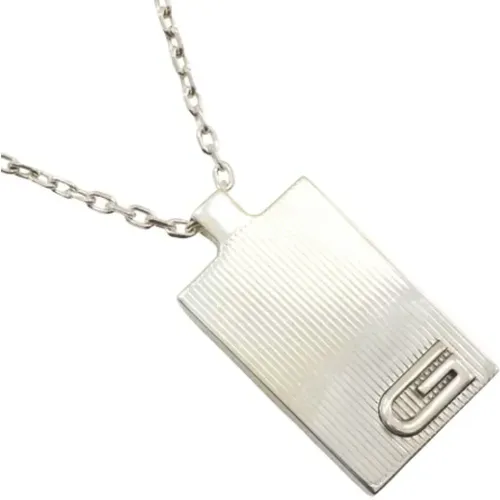 Pre-owned Silver necklaces , female, Sizes: ONE SIZE - Gucci Vintage - Modalova