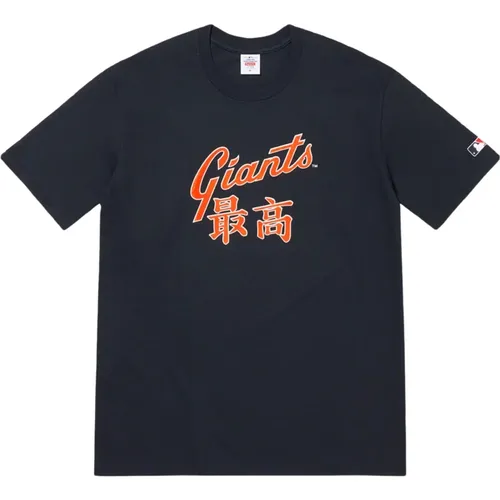 MLB San Francisco Giants Kanji Tee Navy , Herren, Größe: L - Supreme - Modalova