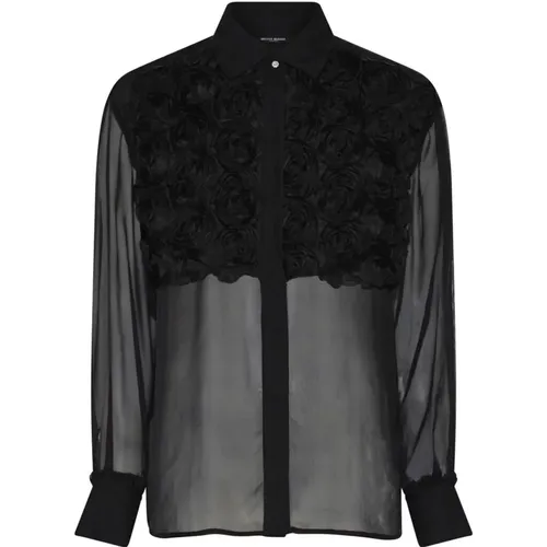 Chiffon Rose Shirt Schwarz - Bruuns Bazaar - Modalova