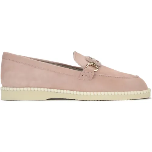 Rosa Wildleder-Loafer , Damen, Größe: 40 EU - Hogan - Modalova