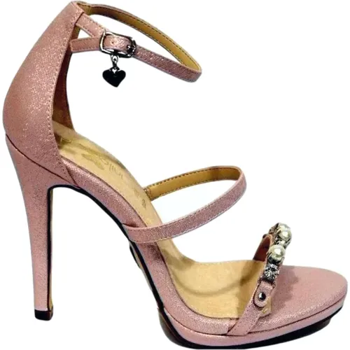 Sandal B2018 with 11 cm heel rhinestones , female, Sizes: 8 UK - Braccialini - Modalova