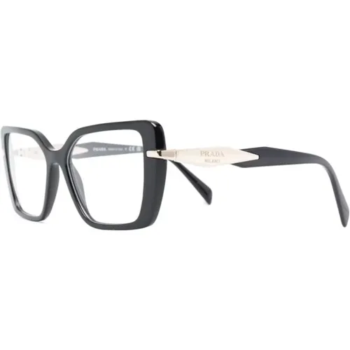 Schwarze Optische Brille für den täglichen Gebrauch , Damen, Größe: 53 MM - Prada - Modalova