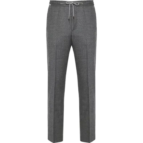 Flannel Drawstring Stretch Pants , male, Sizes: 2XL, 3XL - Corneliani - Modalova