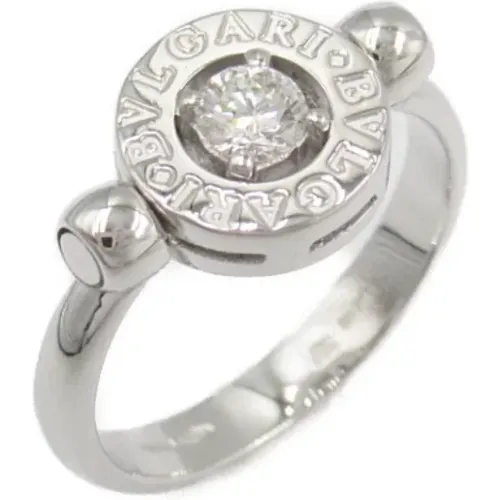 Pre-owned White Gold rings , female, Sizes: ONE SIZE - Bvlgari Vintage - Modalova