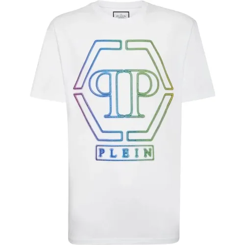Embroidered T-Shirt , male, Sizes: M, XL, L, S - Philipp Plein - Modalova