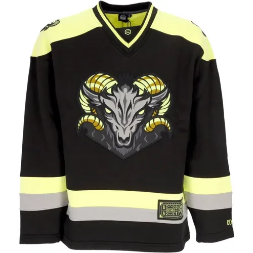 Goat Hockey Crewneck Sweatshirt , Herren, Größe: L - Dolly Noire - Modalova