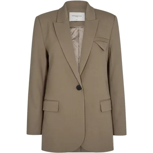 Elegant Blazer Jacket , female, Sizes: M, L - Copenhagen Muse - Modalova
