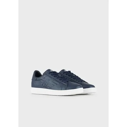 Klassischer CC Herren Sneaker Stilvoller Komfort , Herren, Größe: 42 EU - Emporio Armani EA7 - Modalova