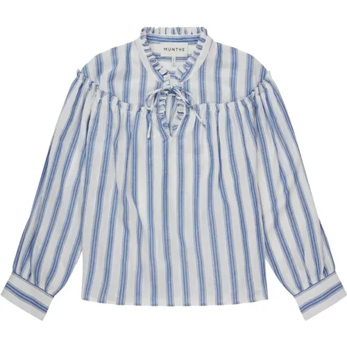 Lorren Tops T-Shirts - Striped , female, Sizes: L, XL - Munthe - Modalova