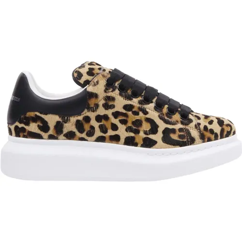 Leopardenmuster Sneakers Braun - alexander mcqueen - Modalova