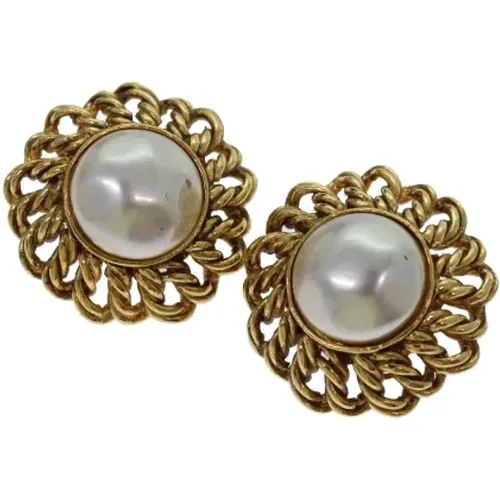 Pre-owned Metal earrings , female, Sizes: ONE SIZE - Chanel Vintage - Modalova