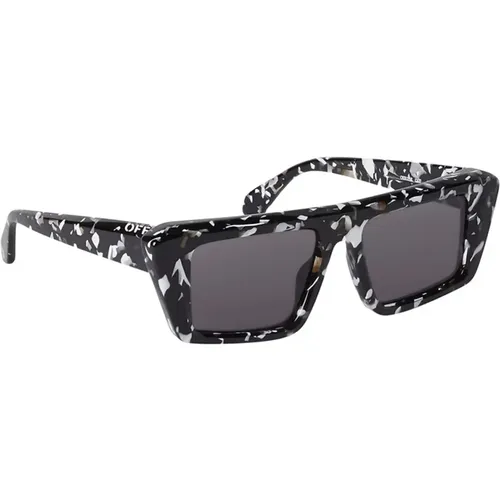 Hartford Sunglasses Black Havana Grey Lenses , unisex, Sizes: 53 MM - Off White - Modalova