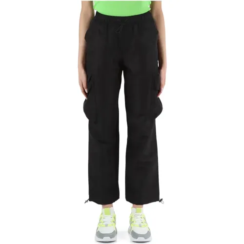 Cargo Pants with Logo Patch , female, Sizes: XS - Karl Lagerfeld - Modalova