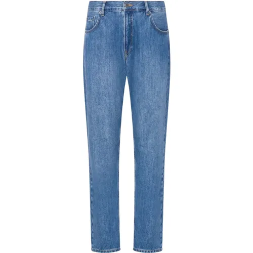 Blaue Regular Fit Baumwolljeans , Herren, Größe: M - Moschino - Modalova