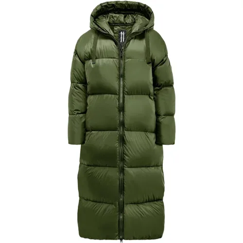 Over Down Jacket in Nylon - Anvers Long Down Jacket , female, Sizes: M, L, S, 2XL - BomBoogie - Modalova