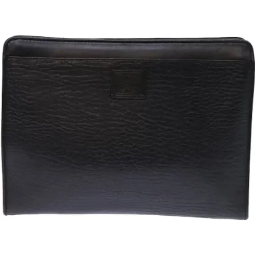 Pre-owned Leather clutches , female, Sizes: ONE SIZE - Burberry Vintage - Modalova